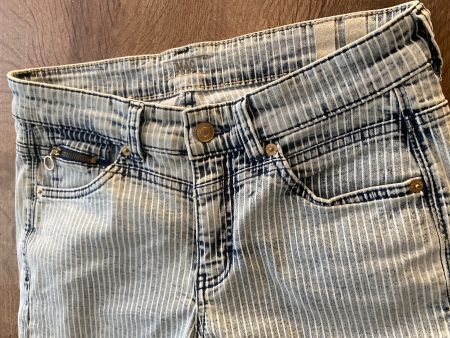 MAC RICH JEANS gestreift 3/4-HOSE GR.36/S blau/weiß Waschung