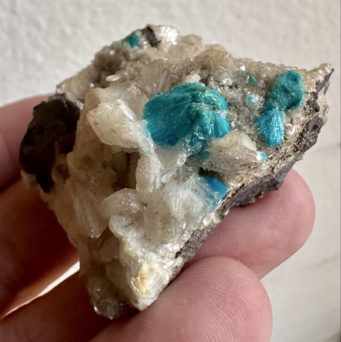 Mineralien & Heilsteine: Cavansit& Stilbit auf Matrix 4x5cm✨Sammlerstück✨ – Gebraucht aus Zürich von c_d_r