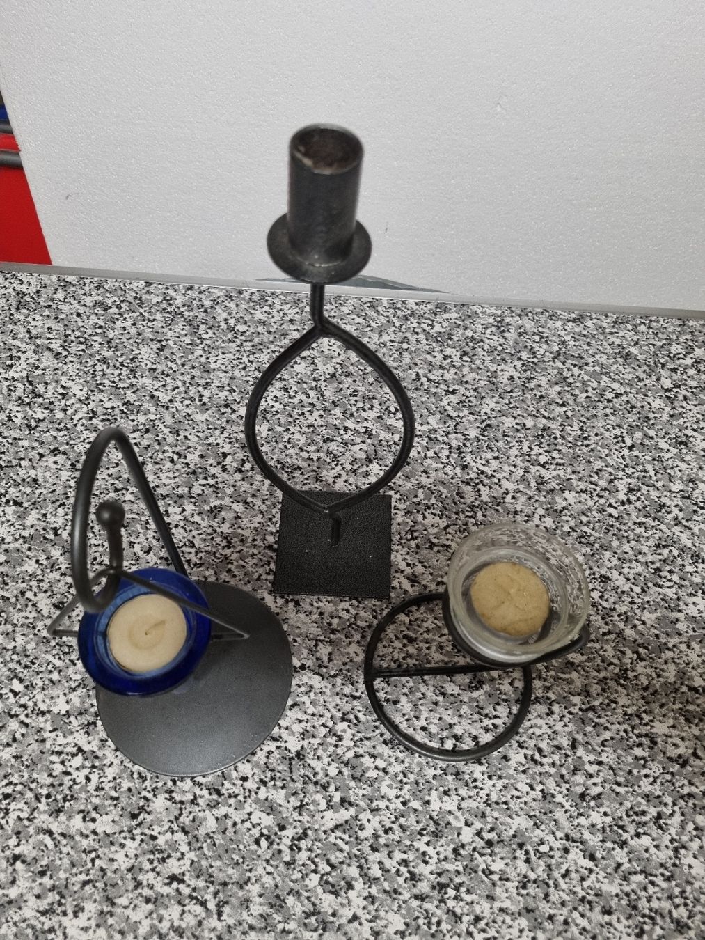 Portacandele: 3 Kerzenständer aus Metall – Usato da Illighausen venduto da Flomi50 1