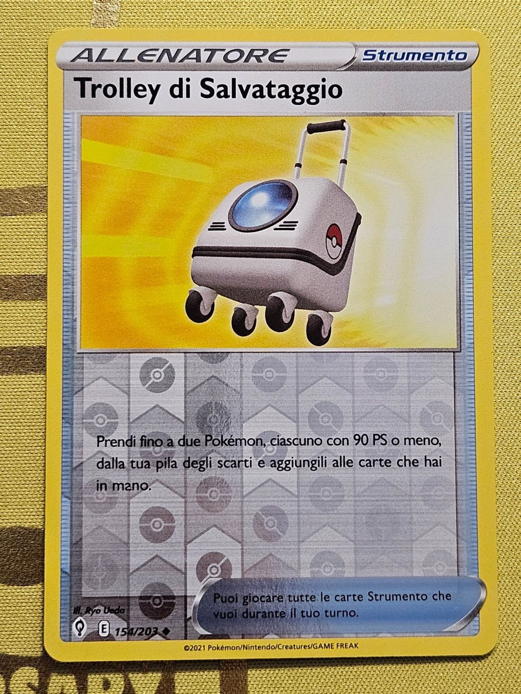 Pokémon Sammelbilder & Trading cards: Evolving Skies - Trolley di Salvataggio 154/203 IT – Gebraucht aus Bellinzona von Pokemarco