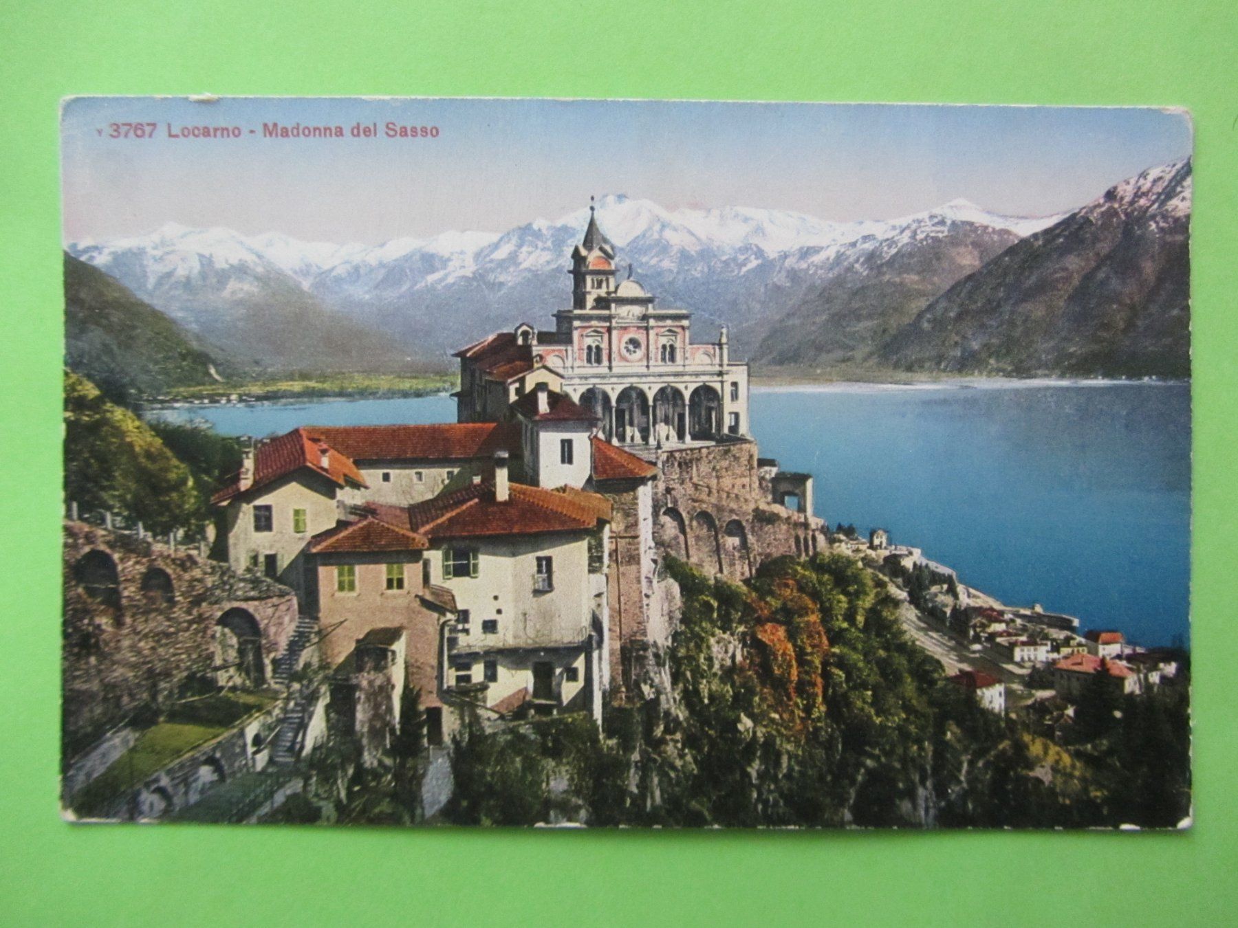 Ansichtskarten: Ansichtskarte Locarno , Madonna del Sasso , ca. 1911 – Gebraucht aus Malters von Hausi88