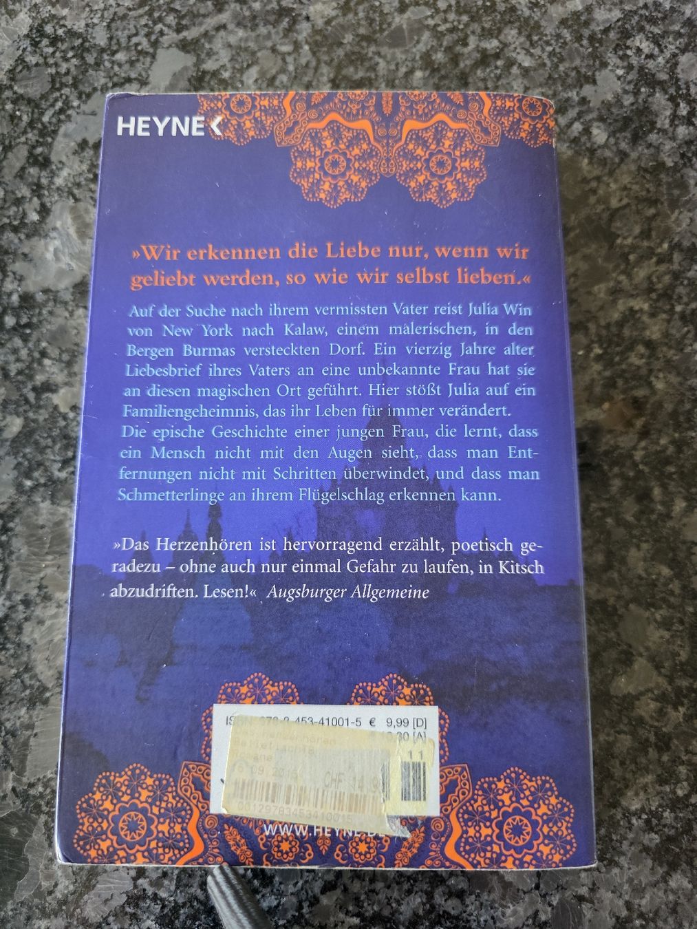 Livres: Jan Philipp Sendeker "Das Herzhören" – D'occasion à Winterthur par Guettinger01 1