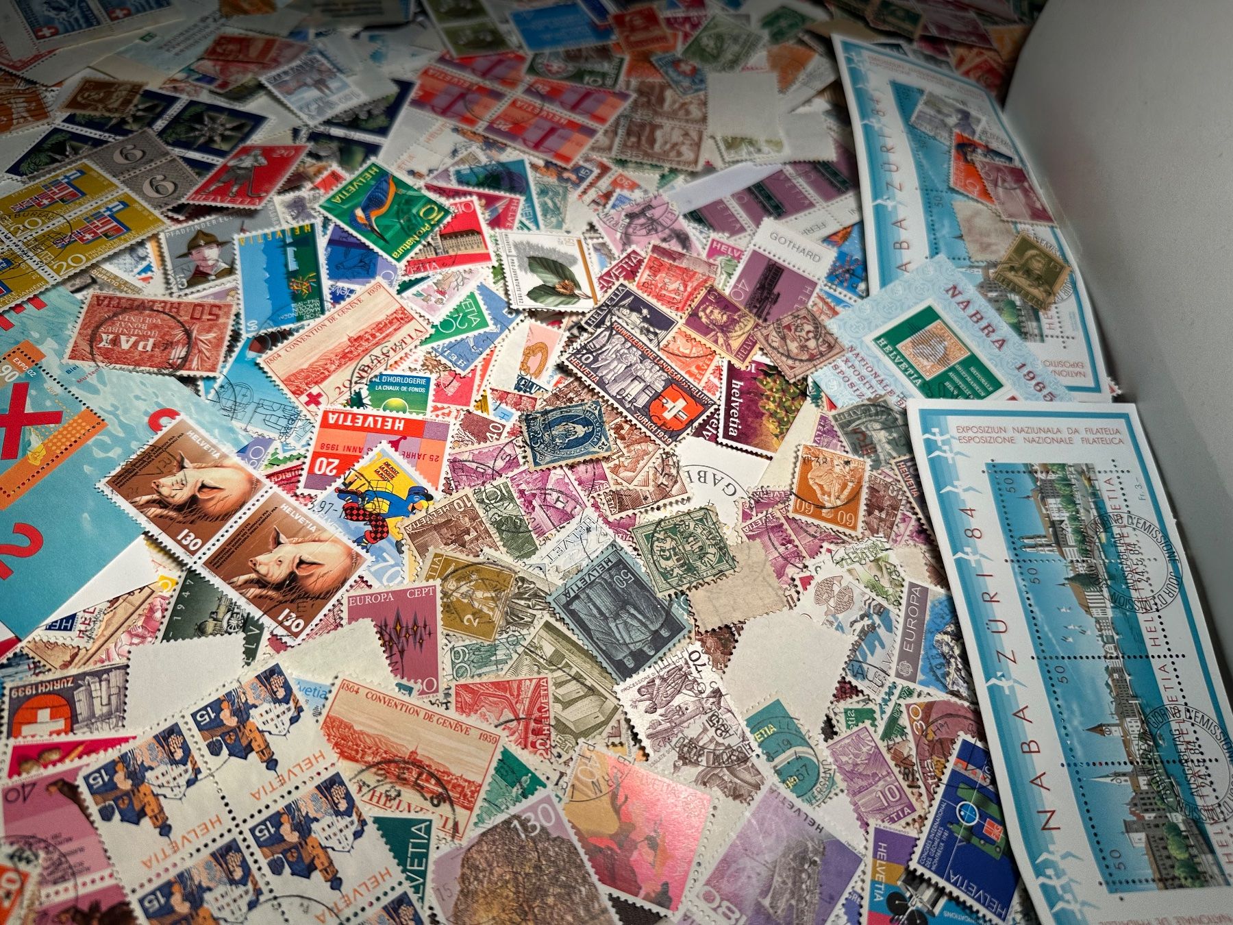 Alle Briefmarken: XXL Sammlung abgelöste Briefmarken CH – Gebraucht aus Stettfurt von 2442 2