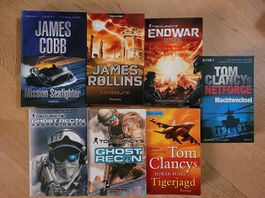 Bücher verschiedene Thriller 7x