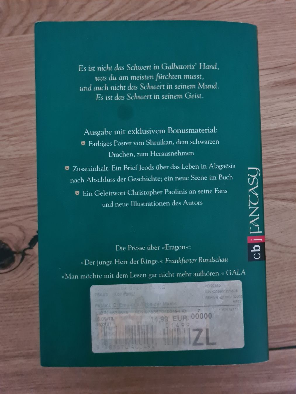 Bücher: Eragon, das Erbe der Macht – Gebraucht aus Waldkirch von Hypertenuse 1