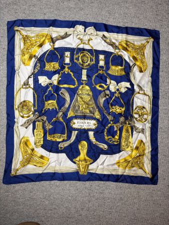 Hermes Seidentuch Etrieres Carre vintage Original scarf