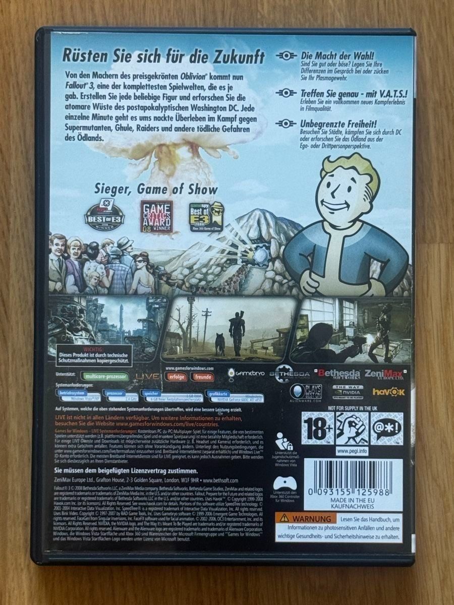 Giochi: Fallout 3 - CIB - PC – Usato da Uster venduto da GamesAndStuff 1