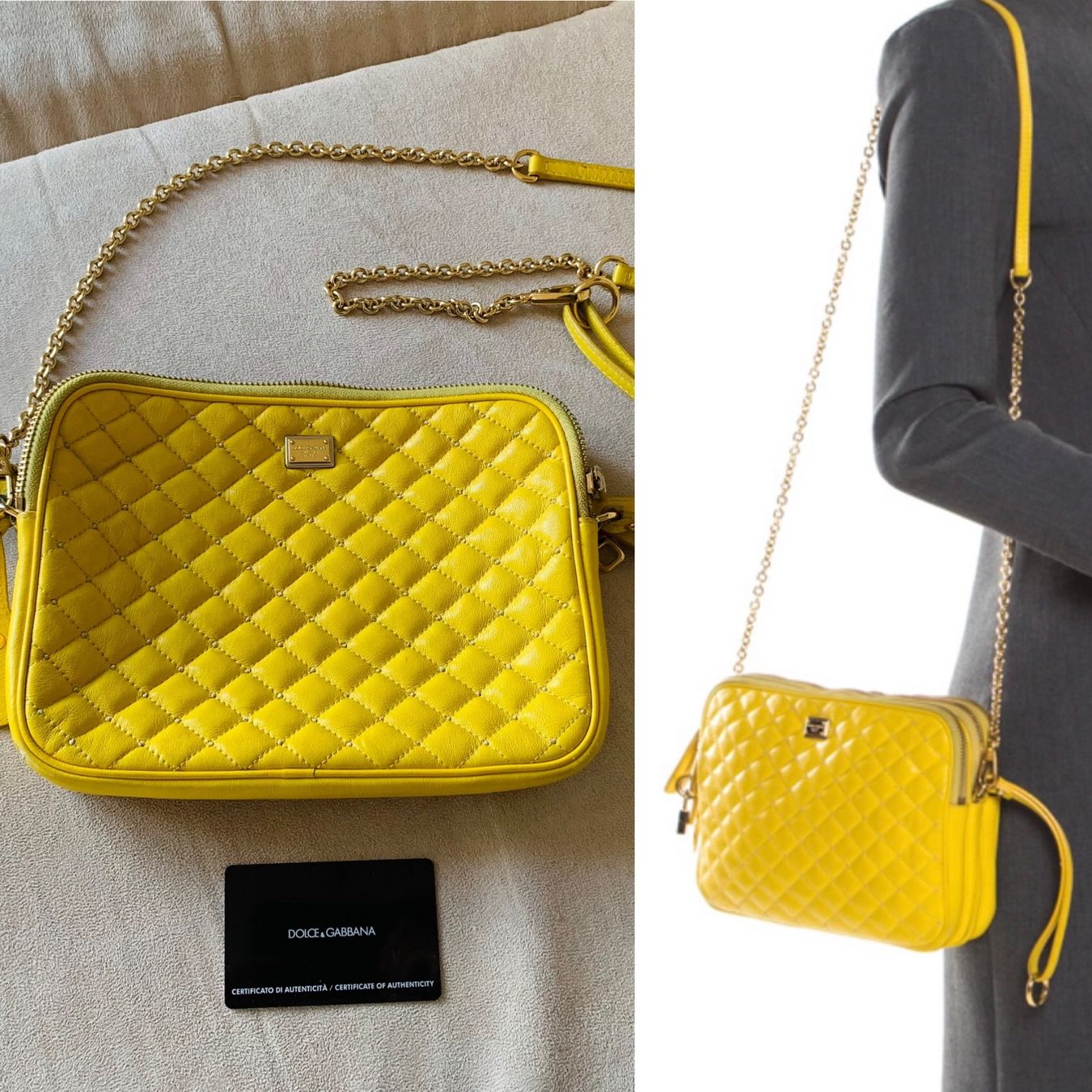 Dolce & Gabbana Borse da donna: DOLCE & GABBANA Crossbody Quilted Bag – Usato da Zürich venduto da Angela_Fashion_Lover 1