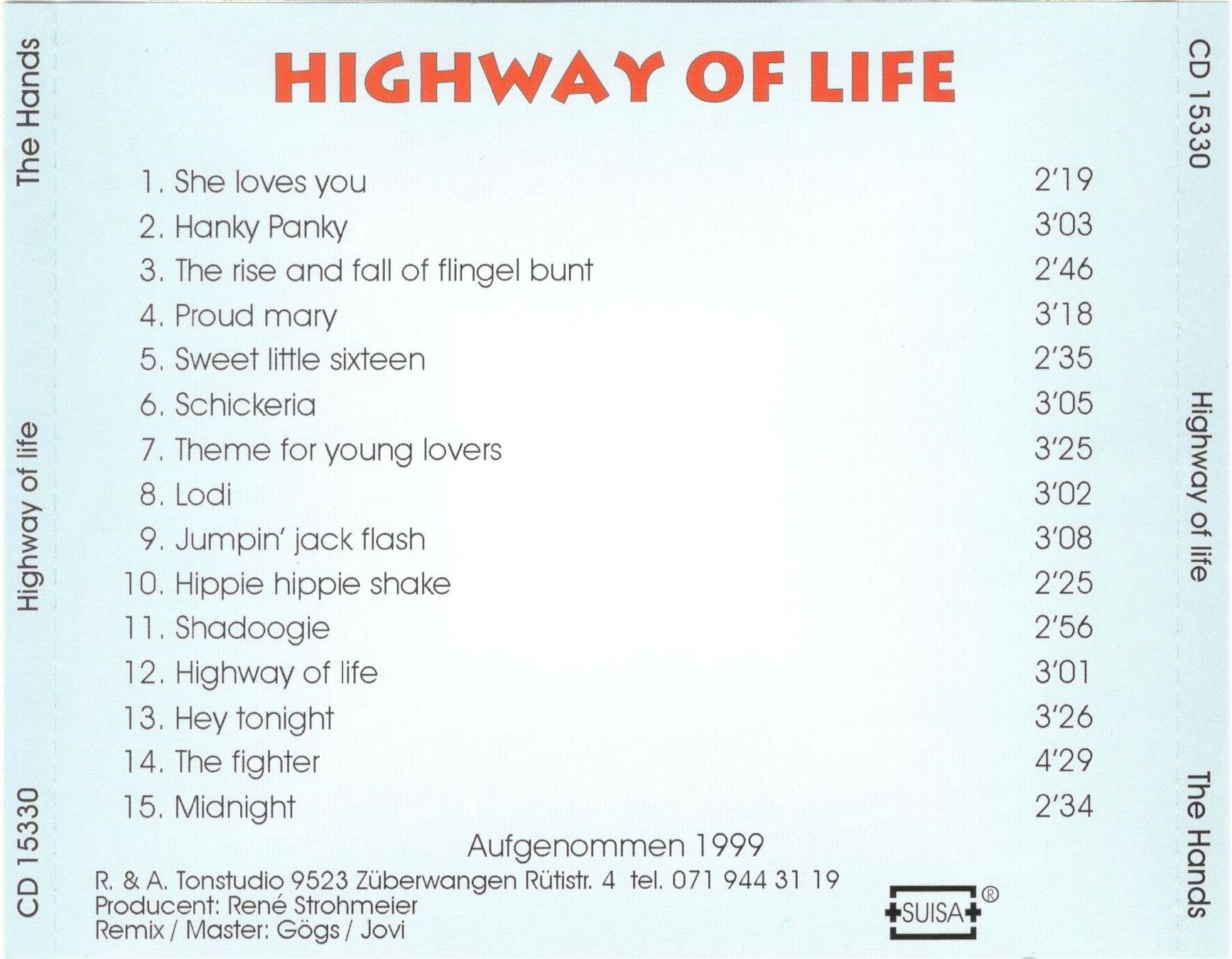 CDs: The Hands CD Highway Of Life – Gebraucht aus St. Margarethen TG von ursk10 1
