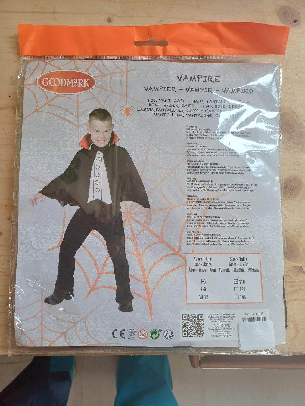 Costumi: vampir kinder kostüm – Nuovo e nell'imballaggio originale da Gipf-Oberfrick venduto da LuuserSieche2004