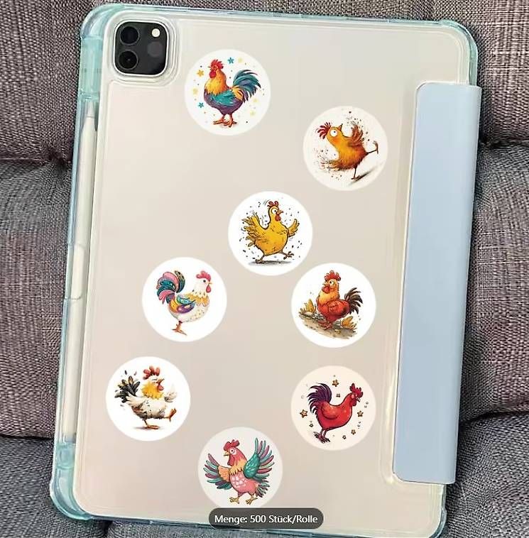 Sticker: 500 Stück Rolle Hahn-Sticker – Nuovo e nell'imballaggio originale da Gerlafingen venduto da Tsuru 3