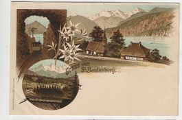 St. Beatenberg,  Litho, ca 1910
