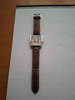 Tissot Herrenuhr braunes Lederband rechteckig guter Zustand
