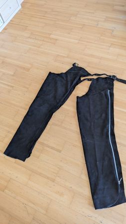 Reithosen-Chaps Gr. XL, Schwarz