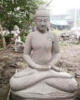 Skulptur Stein Buddha Statue Budha Figur Garten Steinbuddha