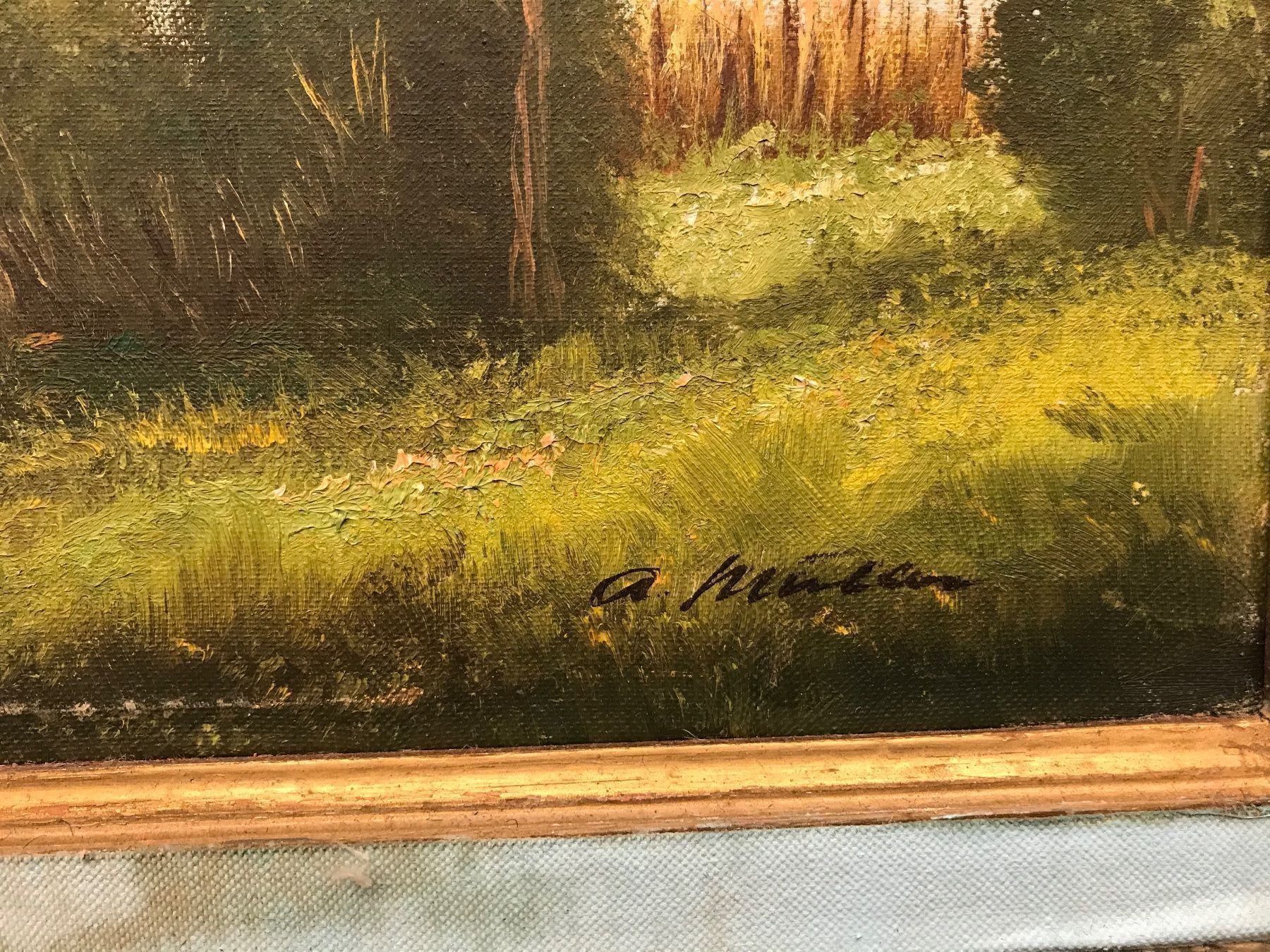 Gemälde: Insel Brisago . A. Müller öl a. Lwd. – Gebraucht aus Zürich von Artnuvo 4