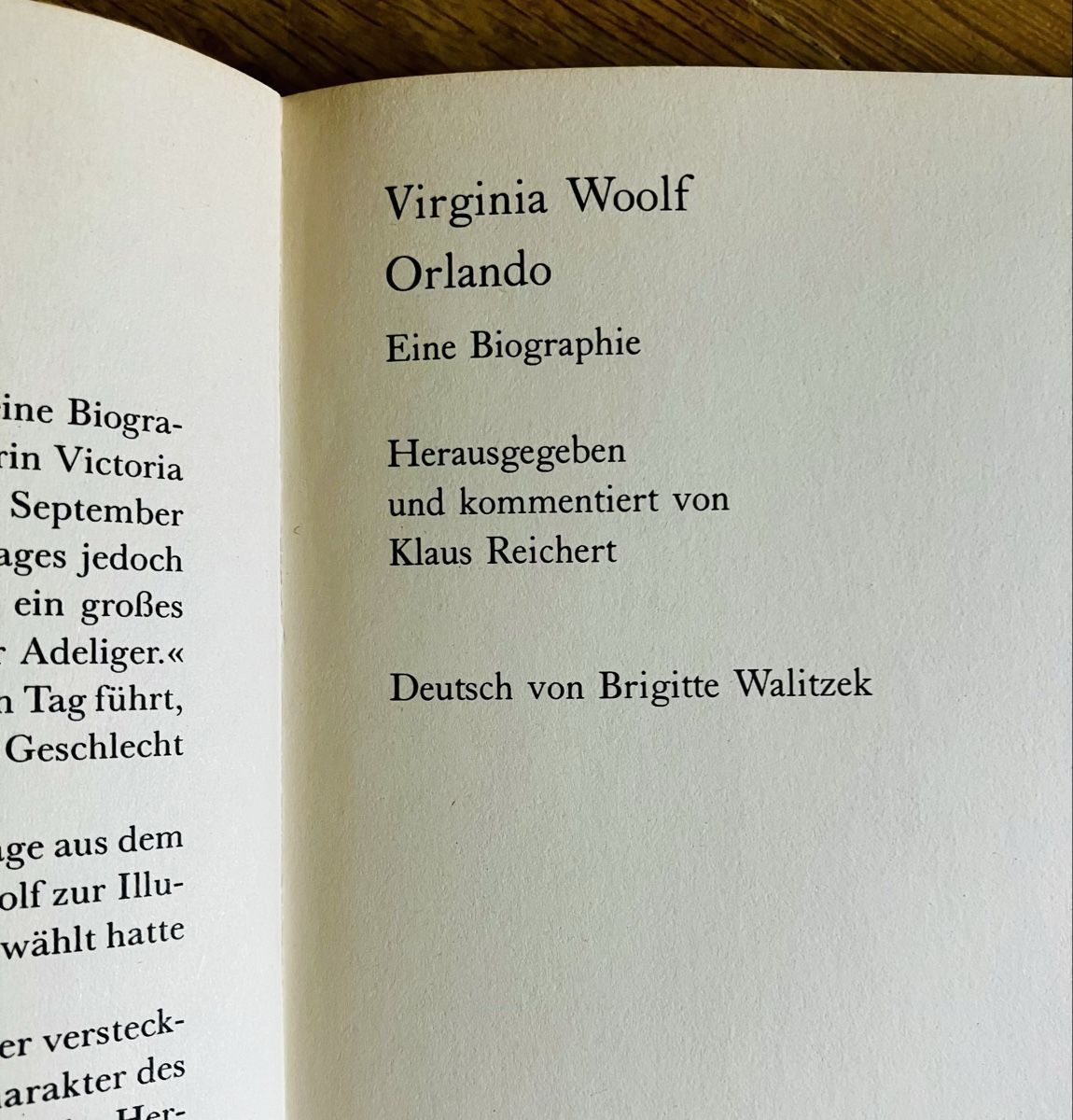 Libri: Virginia Woolf: Orlando – Usato da Buchs AG venduto da Allerleis 3