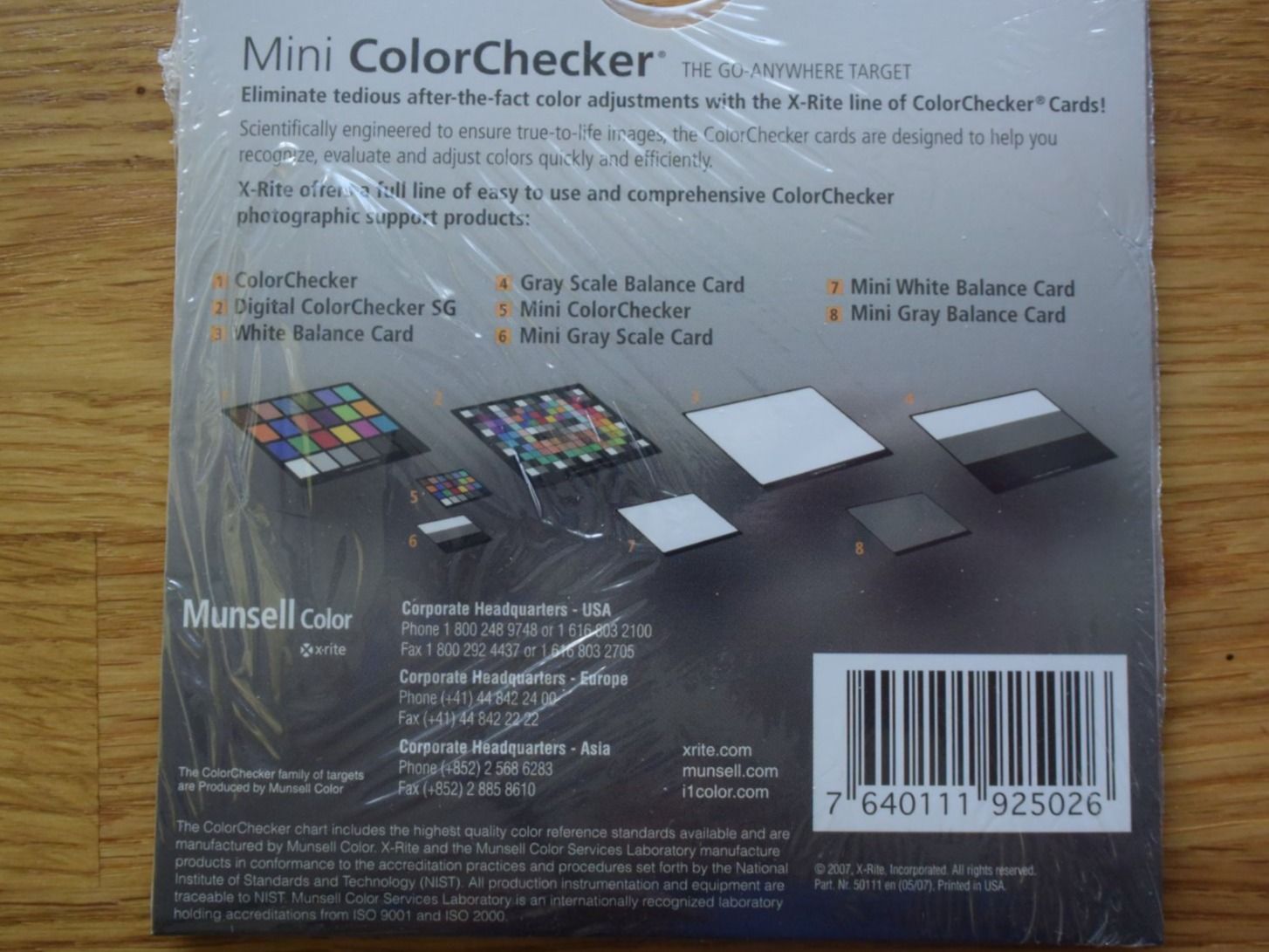 Labor & Dunkelkammer: X-Rite Mini ColorChecker chart (24 Felder) – Neu (gemäss Beschreibung) aus Densbüren von  1
