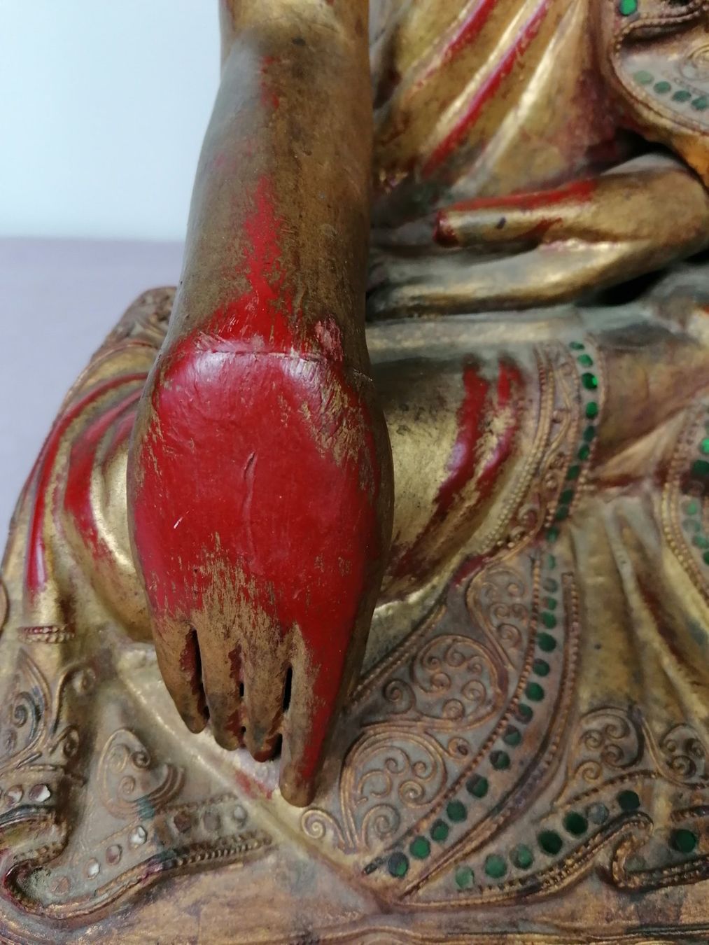 Sculture & Statue: Antike Buddha - Statue aus massivem Holz – Usato da Köniz venduto da Brockenreich 3