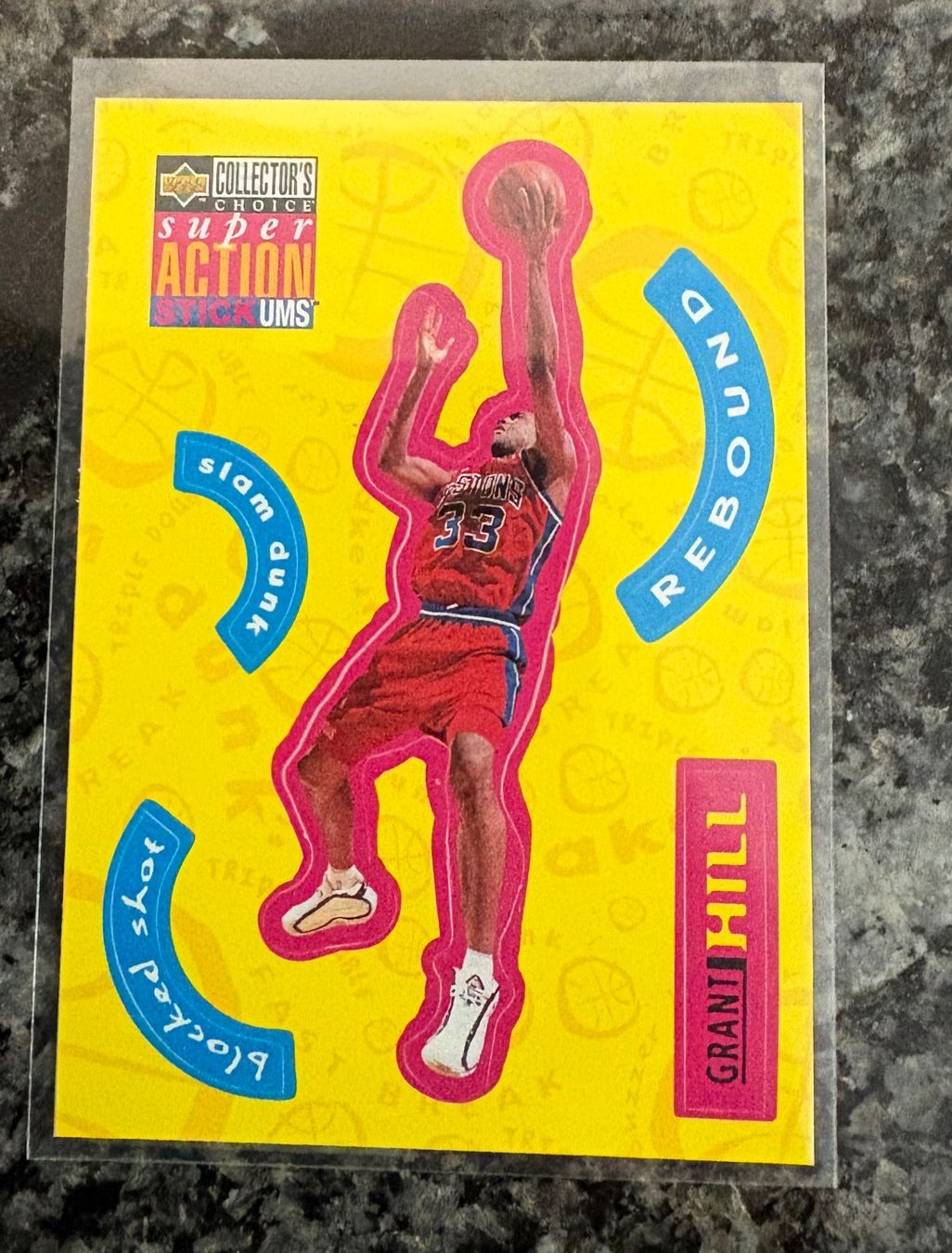 Nba Carte collezionabili: NBA Grant Hill Upper Deck Stick Ums Sticker Card – Nuovo (secondo la descrizione) da Muttenz venduto da joba23
