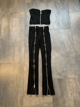 Zara Set Top M und Hose S mit Reissverschluss neu