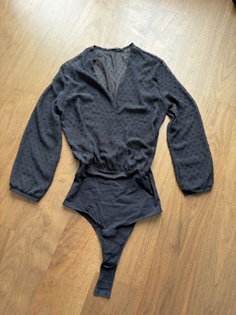 neu Süsser Schwarz Body mit Dots, Gr. 38-M 