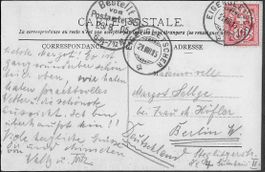 1915 AK Jungfraubahn o EIGERGLETSCHER nach BERLIN Top ab 1.-