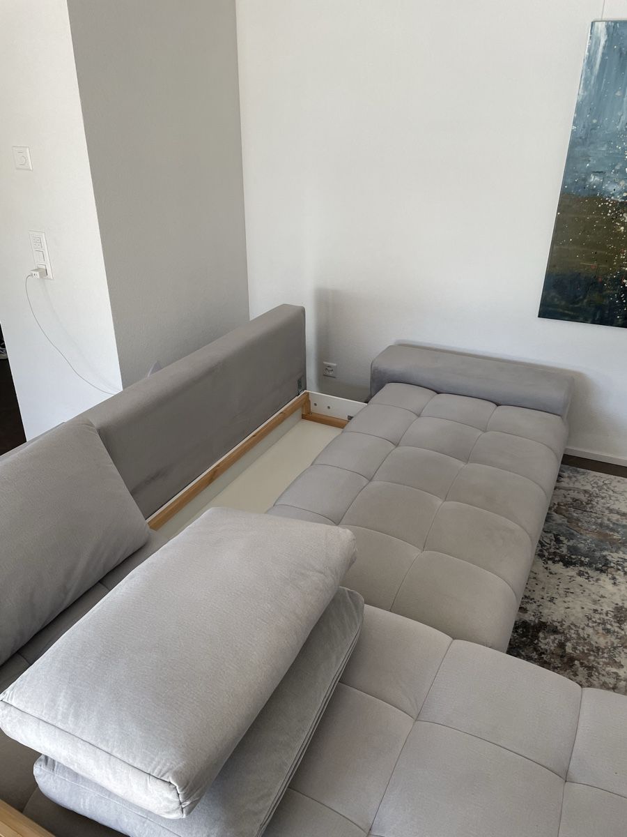 Divani: Canapé-Lit D'Angle Gauche Velours avec Rangement – Usato da Sierre venduto da itaburceanu 1