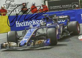 Wehrlein, Sauber 2017, original signiert!