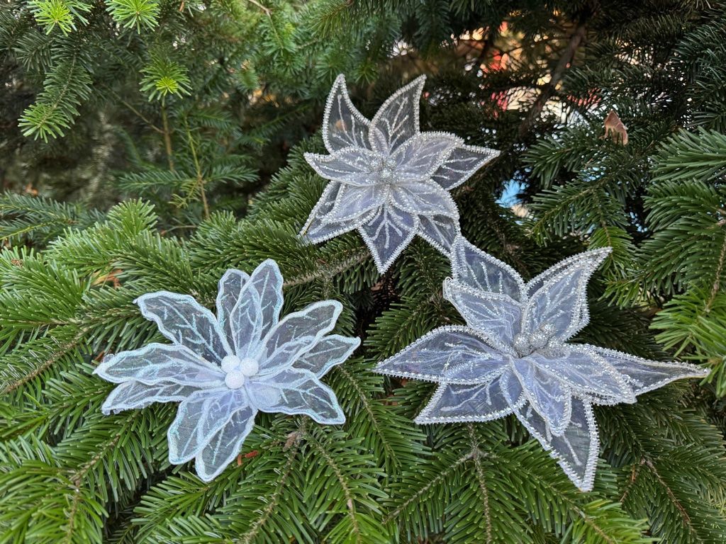 Tutte le decorazioni: Hochzeit - Blume - Eiskristall - Glitzer - silber - neu – Nuovo (secondo la descrizione) da Zürich venduto da Alot16