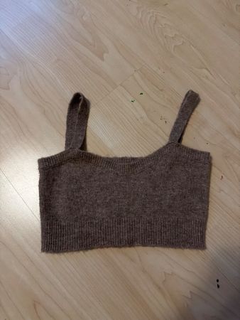 ZARA Strick Top braun Grösse S neuwertig