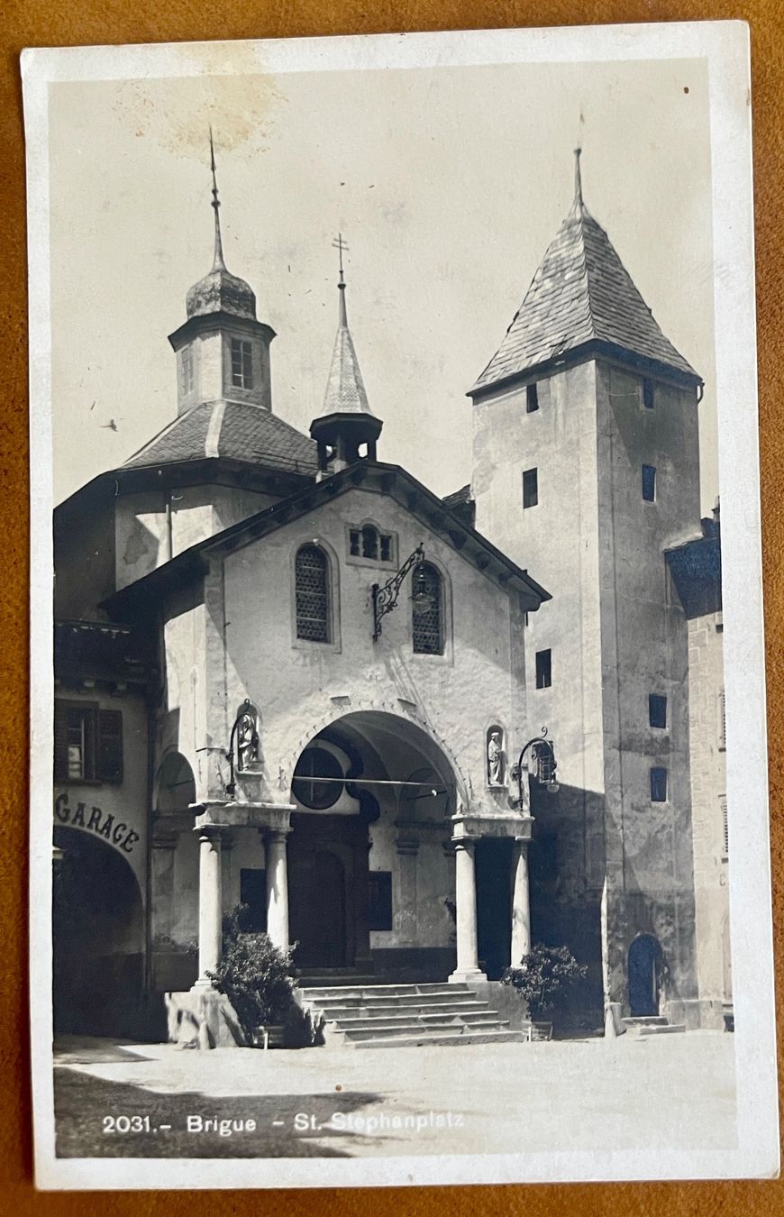 Cartes postales: AK:  BRIG - St. Stephanplatz – D'occasion à Lutry par Ediego