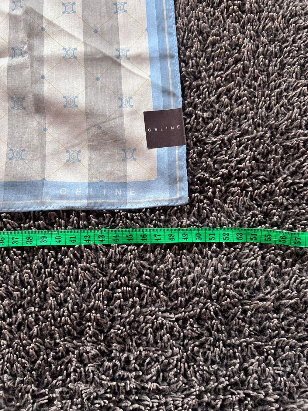 Celine Foulard & Sciarpe: CELINE Tuch Hellblau Creme Baumwolle Neu – Nuovo (secondo la descrizione) da Winterthur venduto da Dejv 3