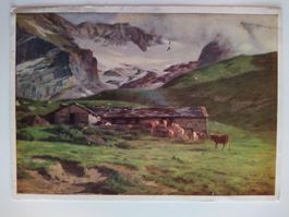 Anzeindaz, Eugene burnand, dat 1930, Pro Juventute