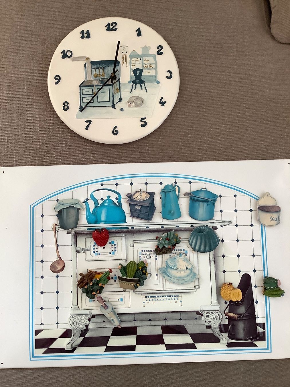 Stand- & Wanduhren: Küchen-Uhr und Magnetwand – Gebraucht aus Triesen von boston7