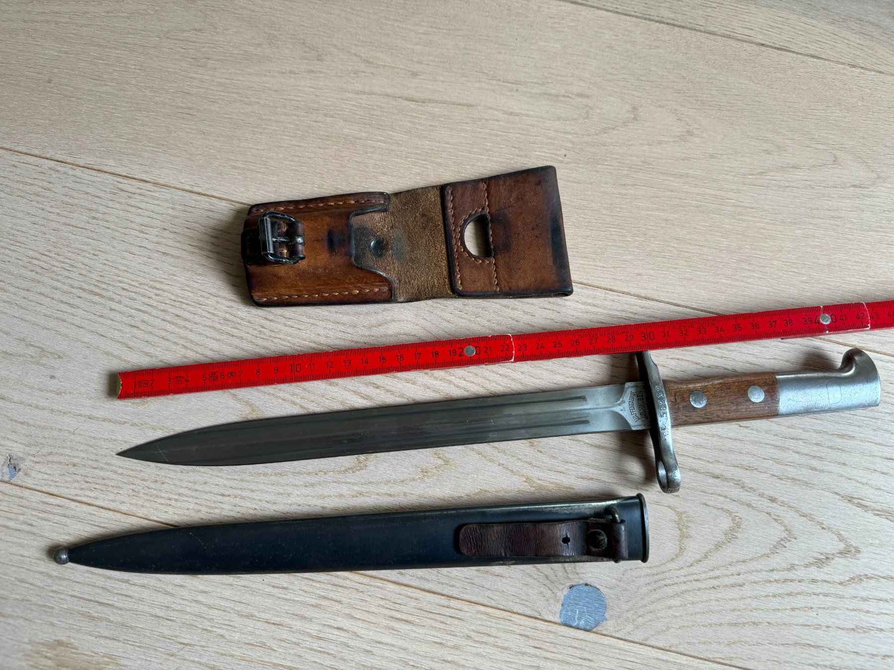 Schweizer Armee Stichwaffen: Bajonett Schweizer Armee, ohne Schäden – Gebraucht aus Siebnen von