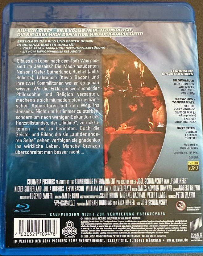 Tutti i DVDs: Flatliners Thriller Filme Kult & Remake – Usato da Beringen venduto da Mantafisch1 1