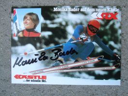 MONIKA BADER (DE) SKISTAR AUTOGRAMMKARTE