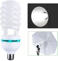 2PCS Spiral-Tageslichtlampe, Fotoleuchte, 5500K, E27 Stecke