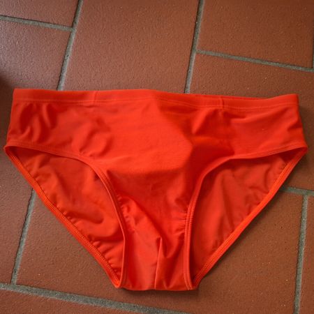 Oranger Badehose Slip von John Adams, Grösse XL, Neu!