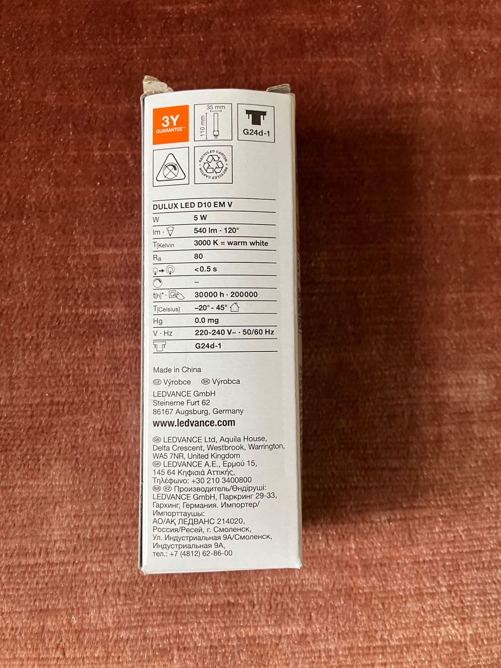 Lampade: Dulux LED D10 Lampen – Nuovo e nell'imballaggio originale da REGENSDORF venduto da annelies08 2