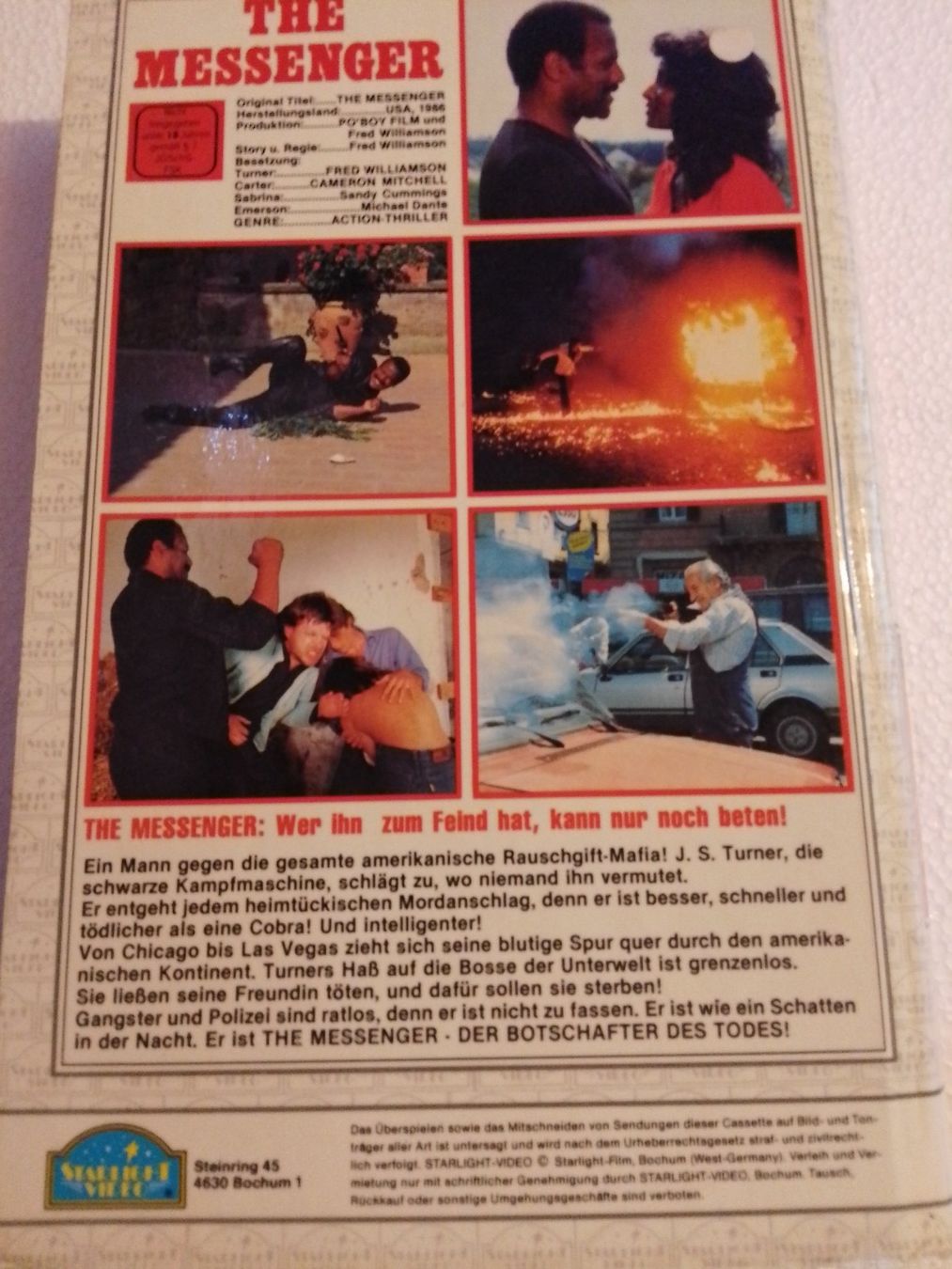 Alle VHS: THE MESSENGER Der Botschafter des Todes VHS Starlight Video – Gebraucht aus Remetschwil von Privatflohmi 2