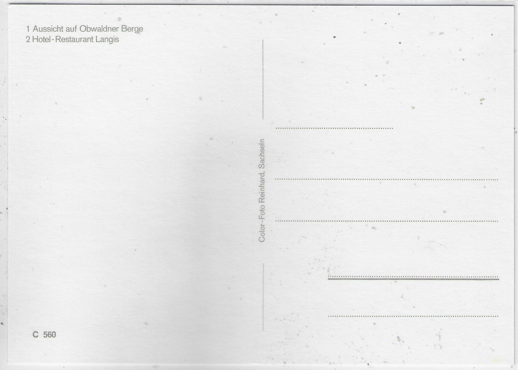 Cartes postales: Glaubenberg - Hotel-Restaurant Langis OW – D'occasion à Ettingen par Kartenplanet 1