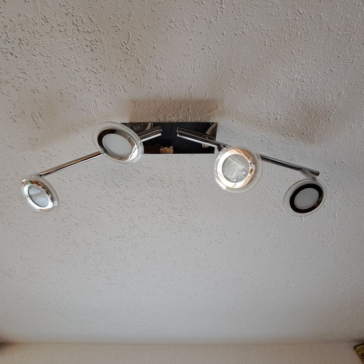 Lustres & lampes de plafonds: Moderne LED 2stk.Deckenlampen Chrom 4-flammig drehbar – D'occasion à Riedern par E-street1949 1