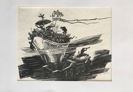 Albert Saner (1912-1986) - Orig. Holzschnitt, handsigniert