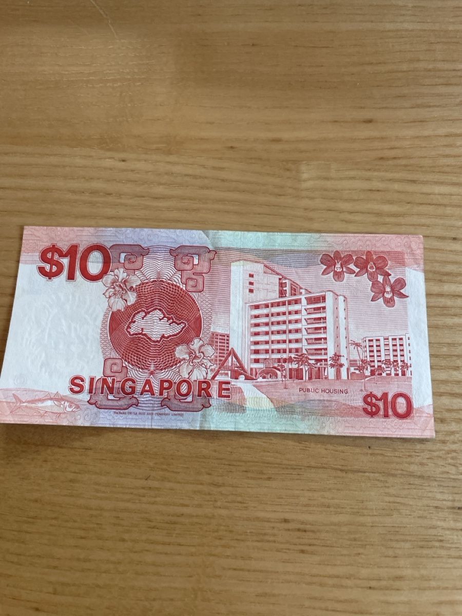 Banconote: Singapur 10 Dollar Note 1987 gute Erhaltung – Usato da Wattwil venduto da Weinachtsmann 2