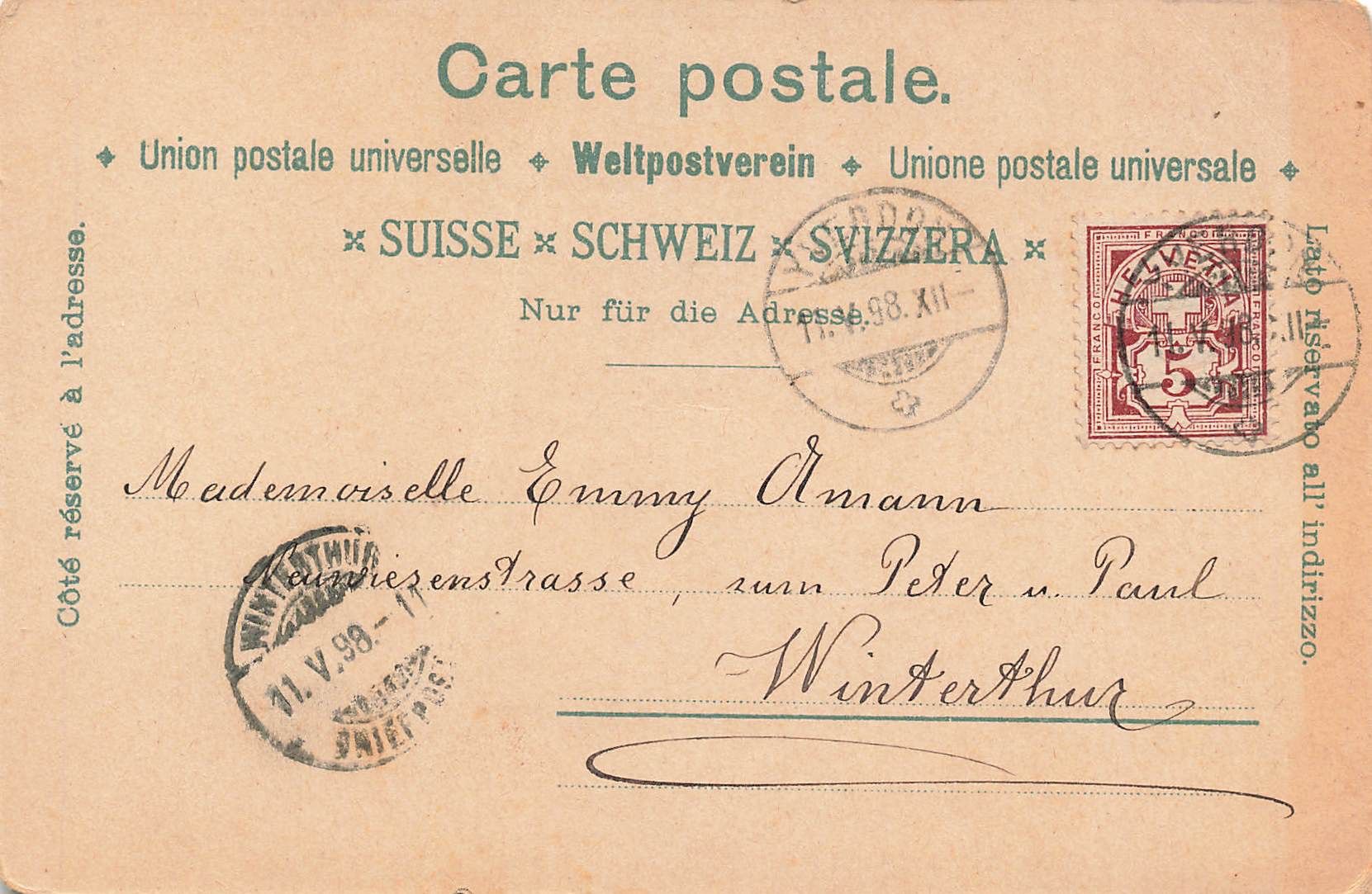 Ansichtskarten: Souvenir Yverdon Litho – Gebraucht aus Biasca von Blenio71 1