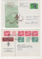 2 Briefe Pfadfinder 1964 (Kath.Verband) + 1966 (Bundeslager)