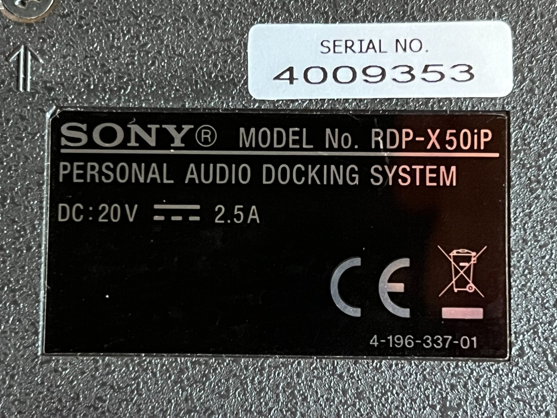 Docking station: SONY Audio Docking System RDP-X50iP – Nuovo (secondo la descrizione) da Winterthur venduto da Green-Future 3