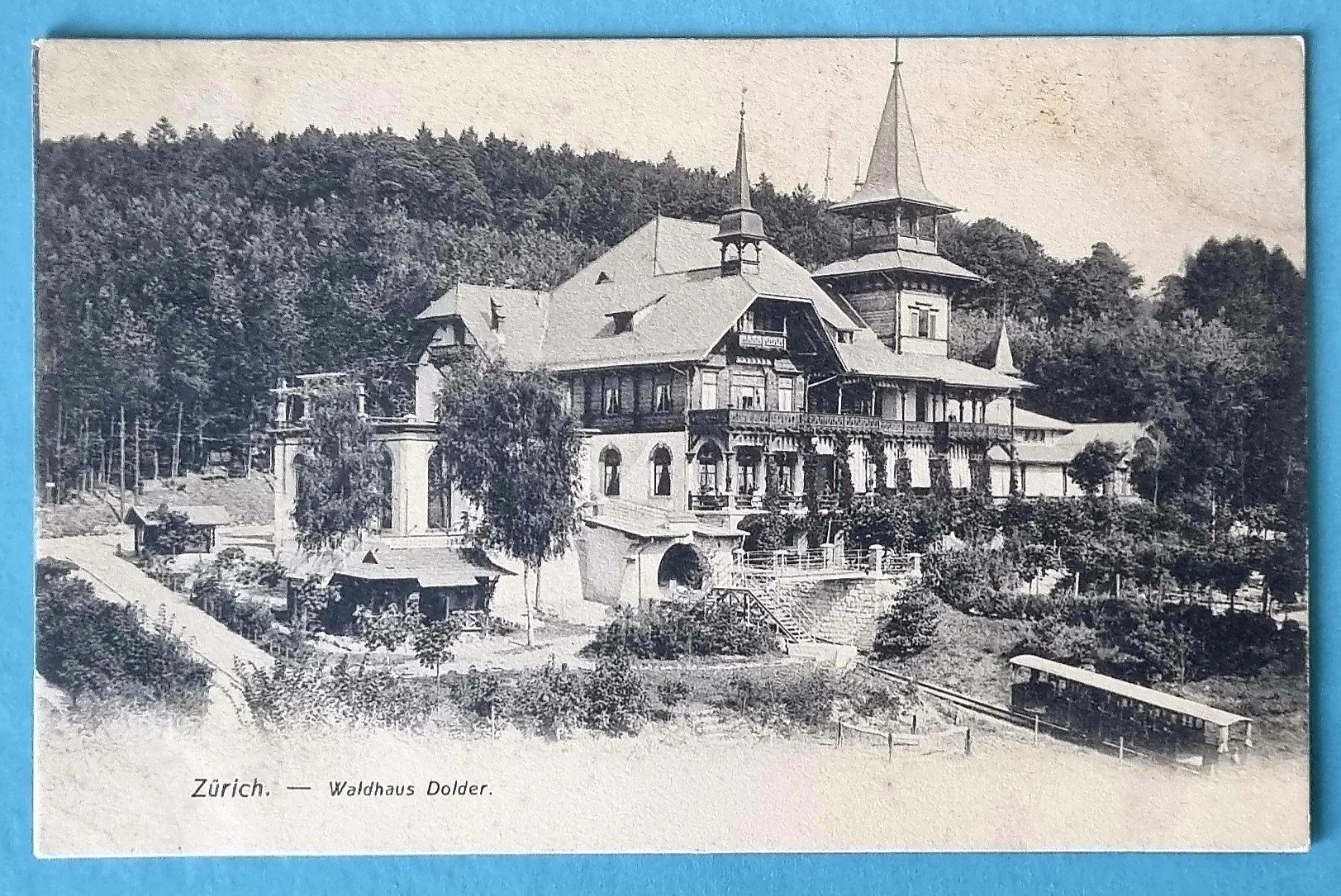 Cartoline postali: Zürich - Waldhaus Dolder - Standseilbahn – Usato da Rothrist venduto da RROENK